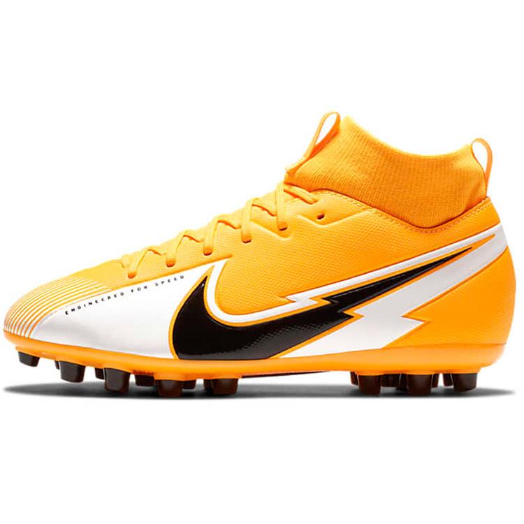 

Nike Mercurial Superfly 7 Slip Resistant Cushioning Abrasion Resistant Mid top Kids Soccer Shoes Kids BQ5405-801 33