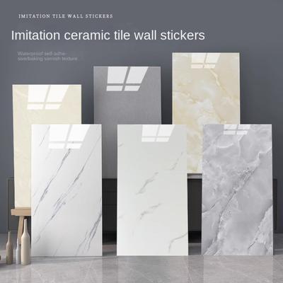 10x Heimdeko 30cmx60cm Marmorfliesen Aufkleber Wasserdicht PVC Fliesen Wandaufkleber Selbstklebend Imitation Keramikfliese Küche