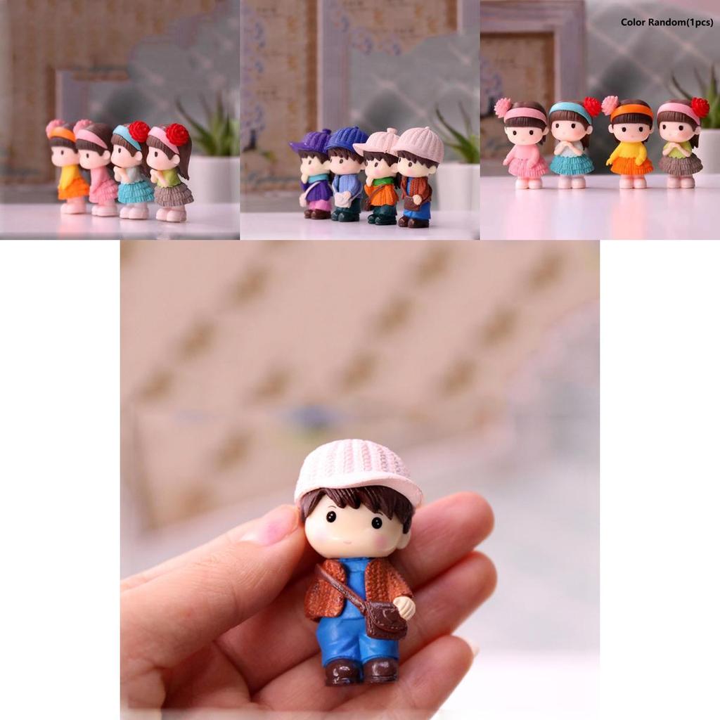 Durable And Cute Mini Couple Figurines Ideal For Garden And Dollhouse Decorations