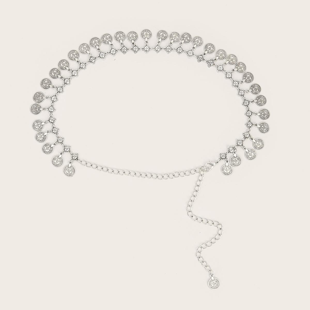 

Легкая роскошь ретро поясная цепочка женская нишевая текстура ретро металлическая цепочка для ремня аксессуары ретро