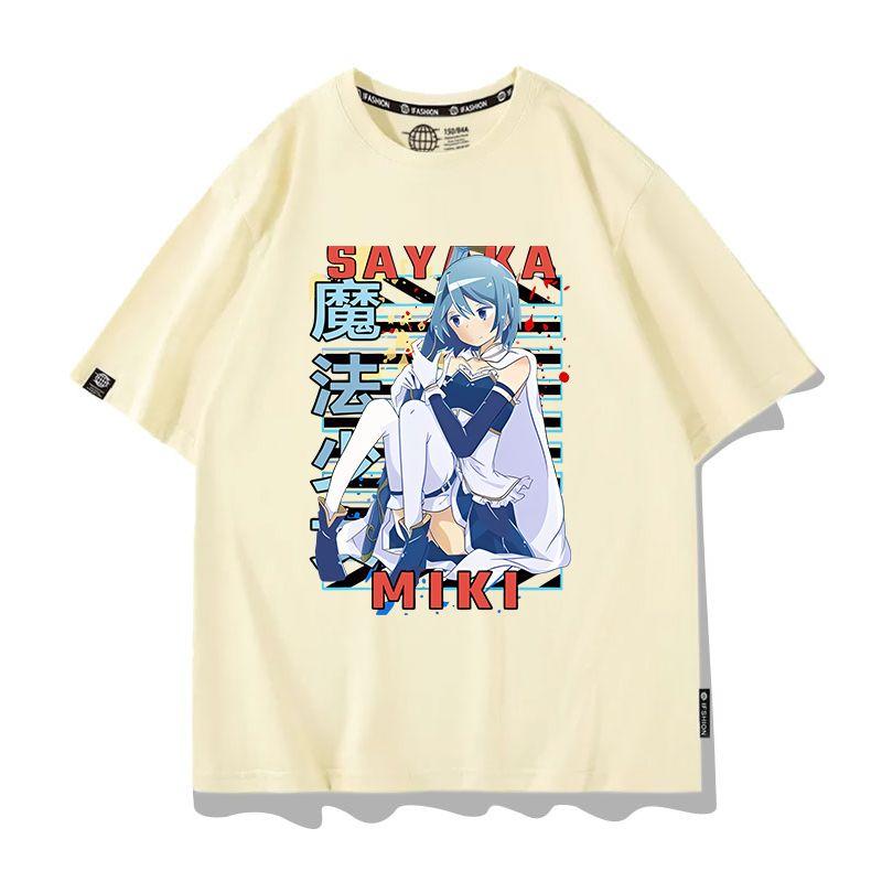 Anime Puella Magi Madoka Magica Cosplay Printed Short Sleeves TShirt Casual Tee Fashion Shirts In Summer Birthday Gifts