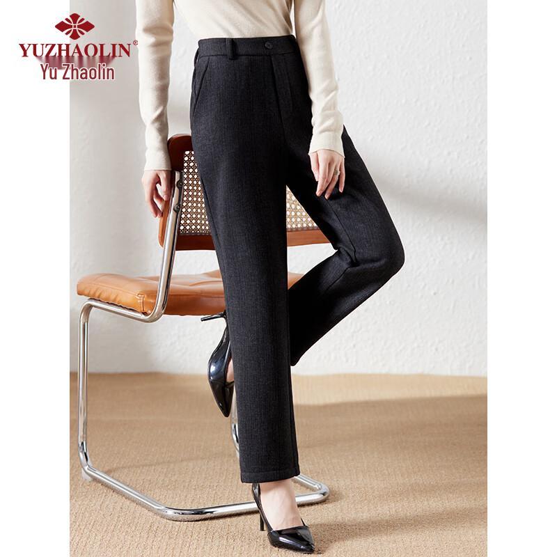 Yuzhaolin Women's Thermal Fleece-Lined Straight-Leg Pants