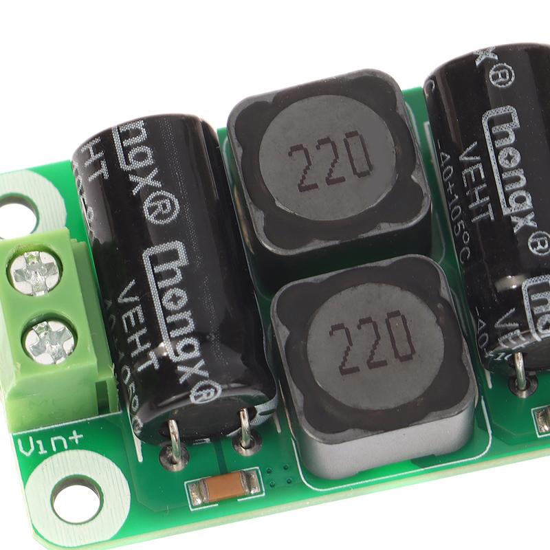 Dc Power Filter Board 0-25V/0-50V 2A/3A/4A Class D Power Amplifier Module Interference Suppression Board Emi Suppression