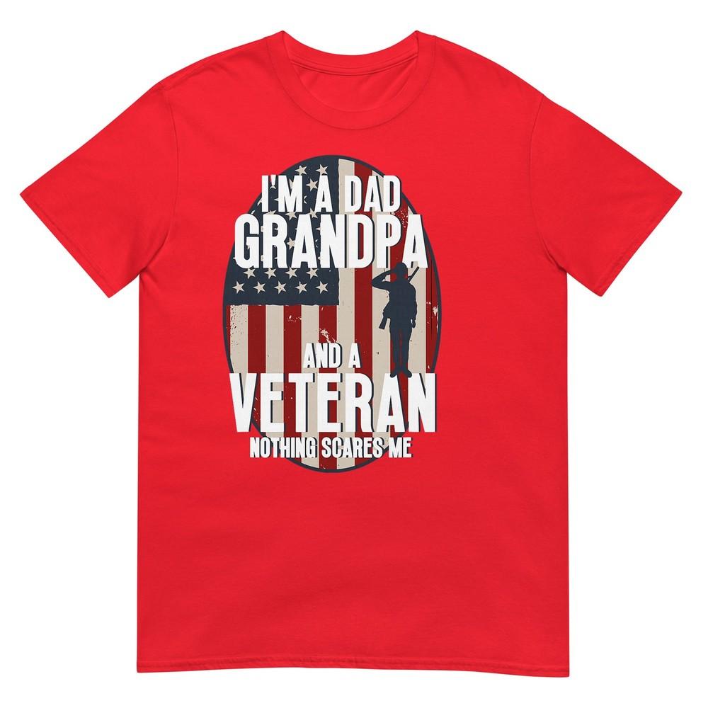 Veteran Dad Mom Grandpa American Flag Usa Veterans Day Tshirt S