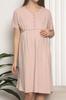 Maternity Tunic Nightgown Short Sleeve Cotton Lycra