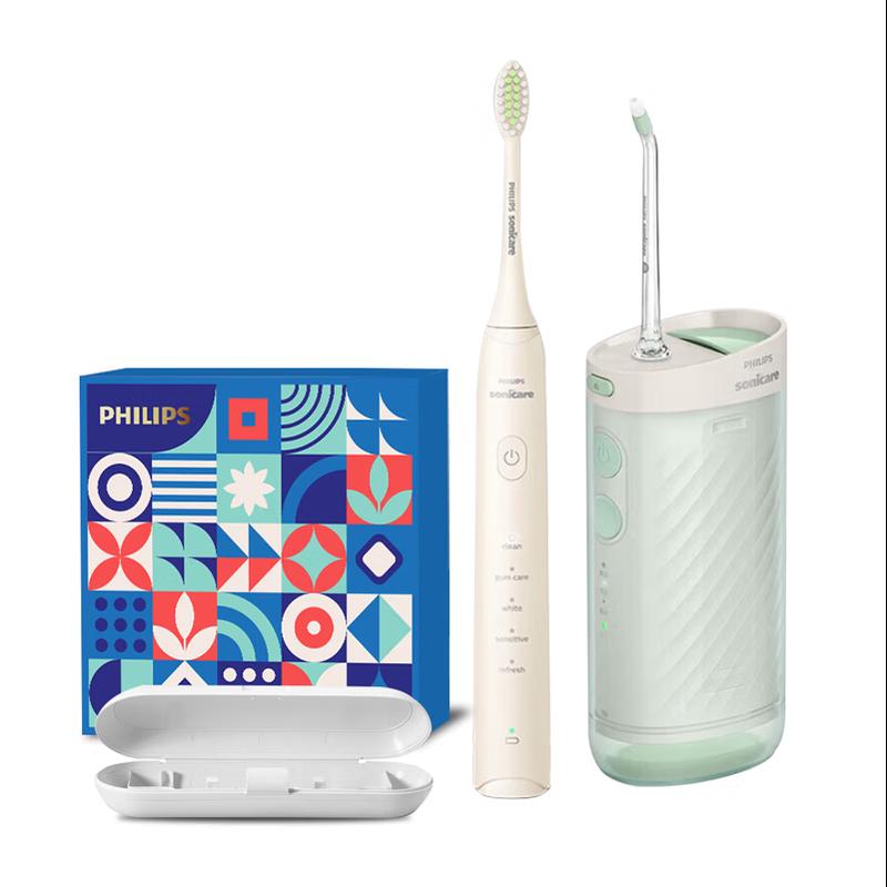 Philips Sonic Electric Toothbrush & Oral Irrigator Health Set JGYC-45 CN plug (adapter included)
