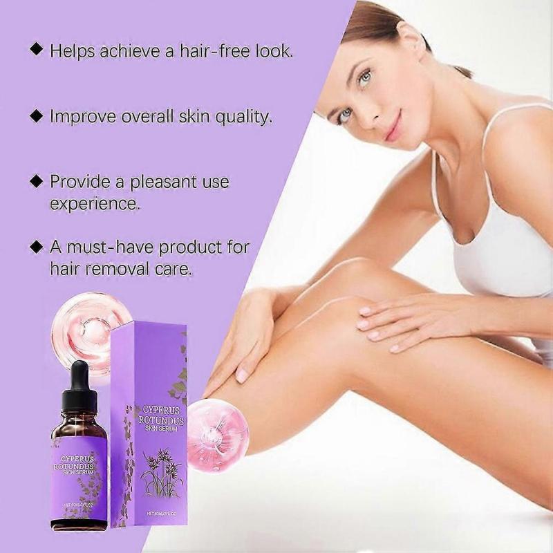 Natural Cyperus Rotundus Oil for Hair Removal Easily Absorbed Upgraded Hair Inhibitor for Daily Use