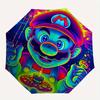 Psychedelic Mario Automatic Open/Close Umbrella - Compact Travel Umbrella,  Ideal Gift, Outdoor Accessory, 106