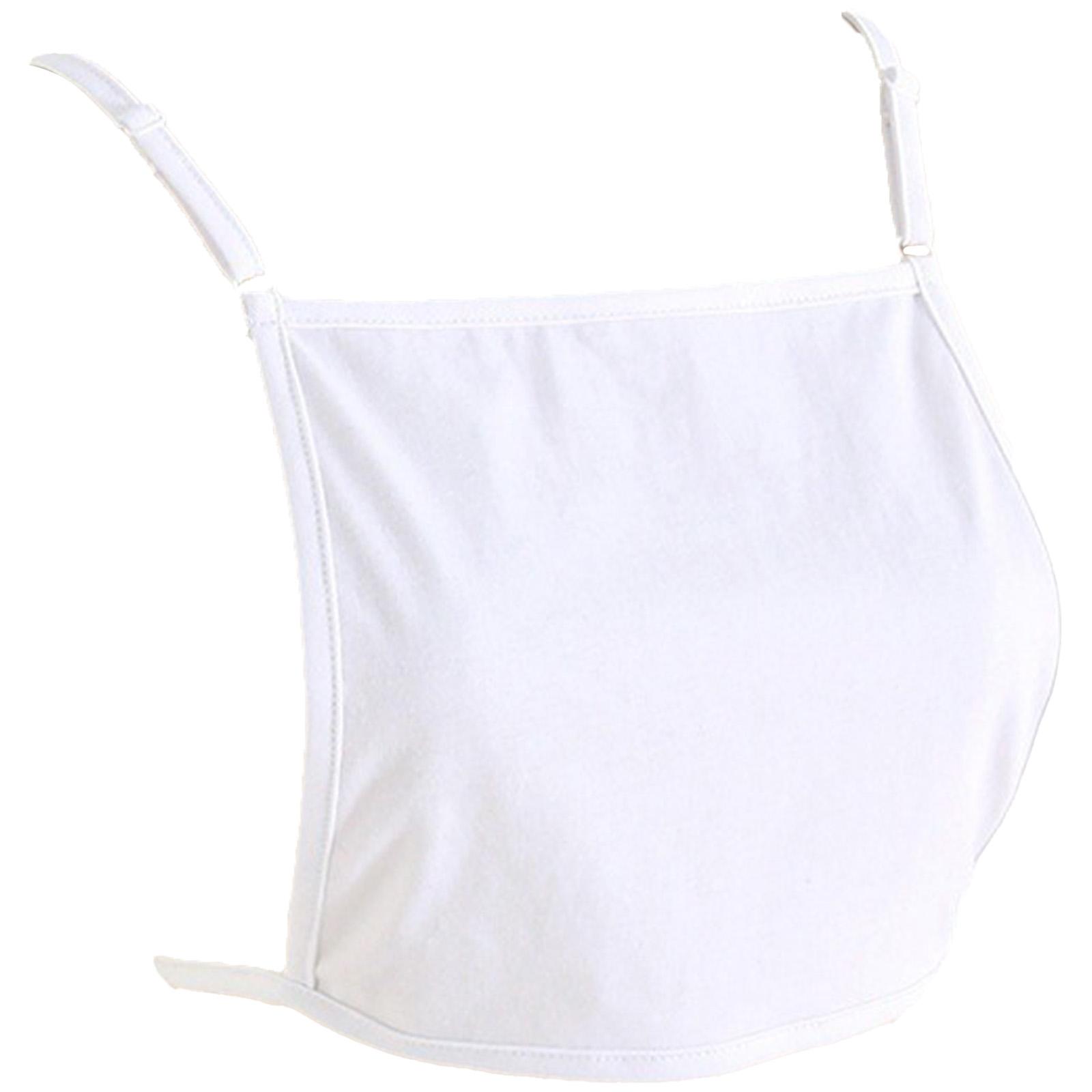 

Perfect Match Women Lace Camisole Bras Wrapped Chest Strapless Adjustable Chest Cleavage Cover Wrap Anti-Light Faux Collar Costume Accessories One Size