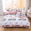 Cartoon Duvet Cover Set 3 or 4 Pieces Like Textured Breathable Durable Soft Comfy Washed Cotton Linen Feel Super Soft