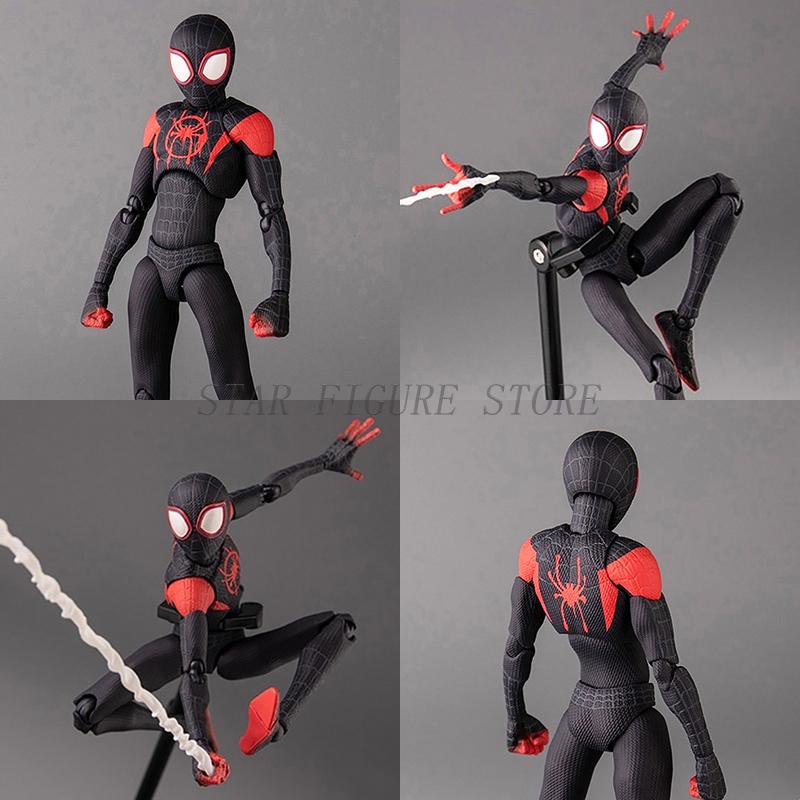 Sentinel Sv Action Miles Morales Action Figure Model Spider Into the Spider-Verse Peter Parker Figurine Toy