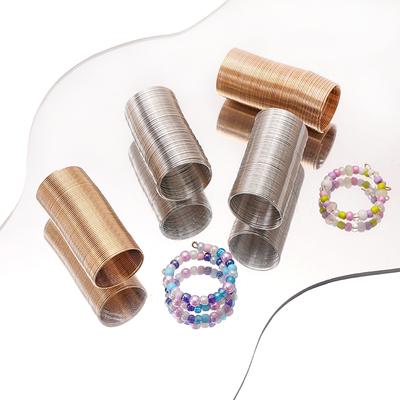 [20mm] 65 Ringe/Streifen Stahl Draht Ring DIY Perlenring Dicke 0,6mm DIY Herstellung Handgemachter Ring Zubehör