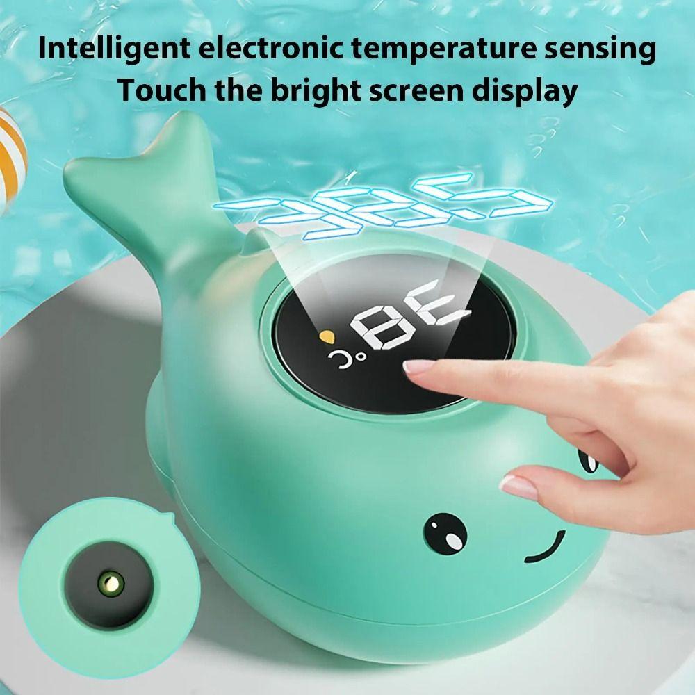 Waterproof Baby Bath Thermometer Whale Shape Digital Bath Thermometer Newborn Care