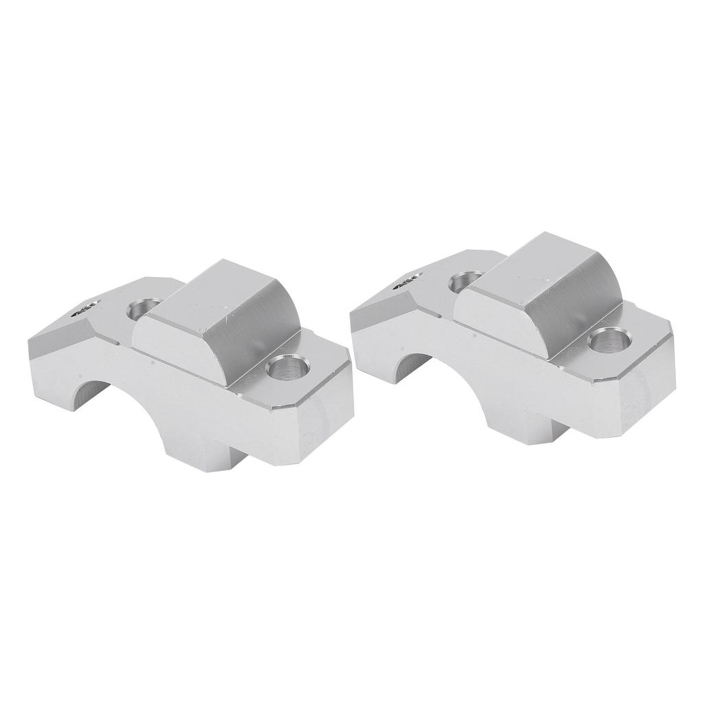 2pcs HandleBar Riser Mount Clamp CNC Aluminum Alloy Replacement for YAMAHA Tracer 900 GT 2015‑2019Silver