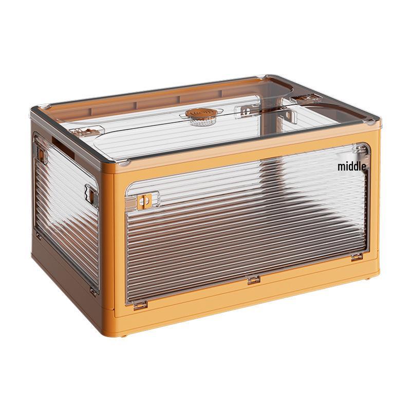 

Foldable Storage Box with Five Sections for Books and Pet Supplies, Ideal for Camping and Car Use Small 44.5*31.5*26 жёлтый