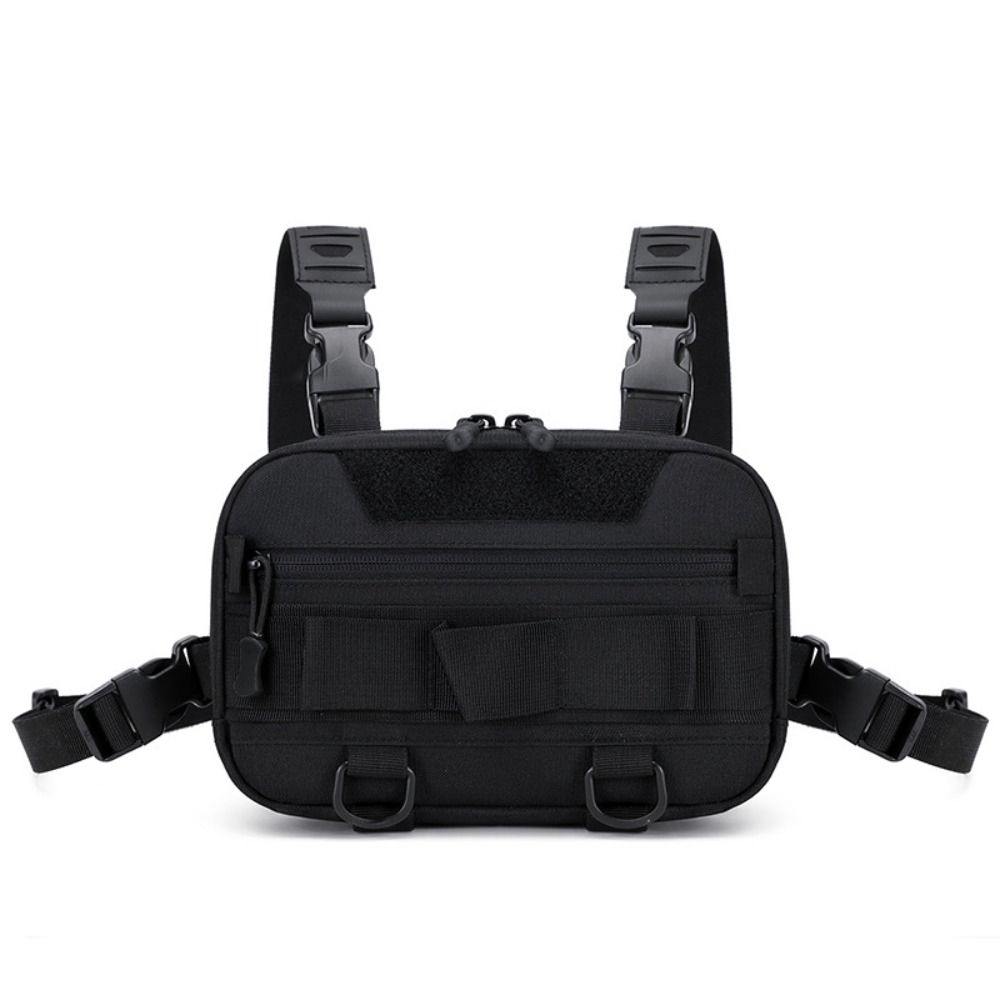 Fashionable Nylon Fishing Chest Bag Wear-resistant 3 Colors Cool Backpack Adjustable Climbing Vest Bag Men/women