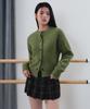 Musinsa Standard Woman Women'S Boucle Round Neck Cardigan [Olive]