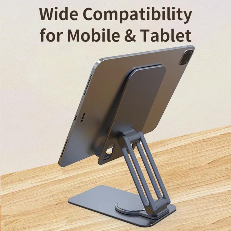 JMARY MK-60 Portable Desktop Folding Tablet Holder Anti-Slip Mobile Phone Stand for iPhone 16/16 Plus/16 Pro/16 Pro Max