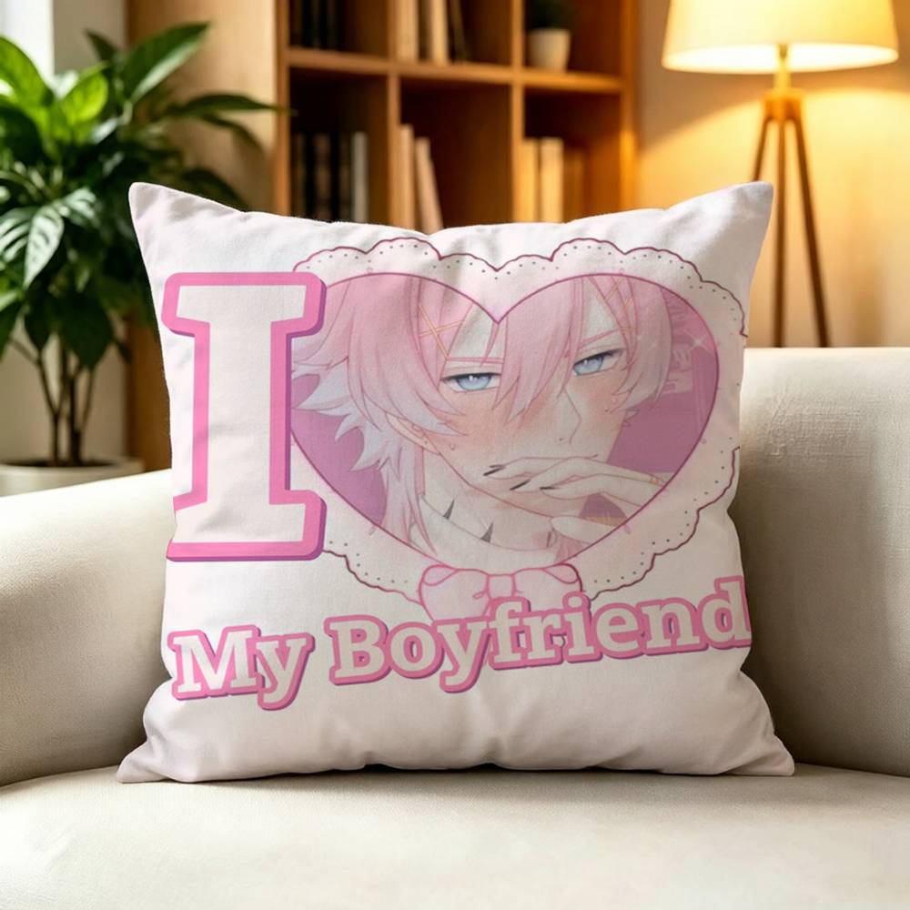 14DWY 14 Days With You Ren Double-Sided Printed Cushion Cover Bedroom Bedside Sofa Pillow Case