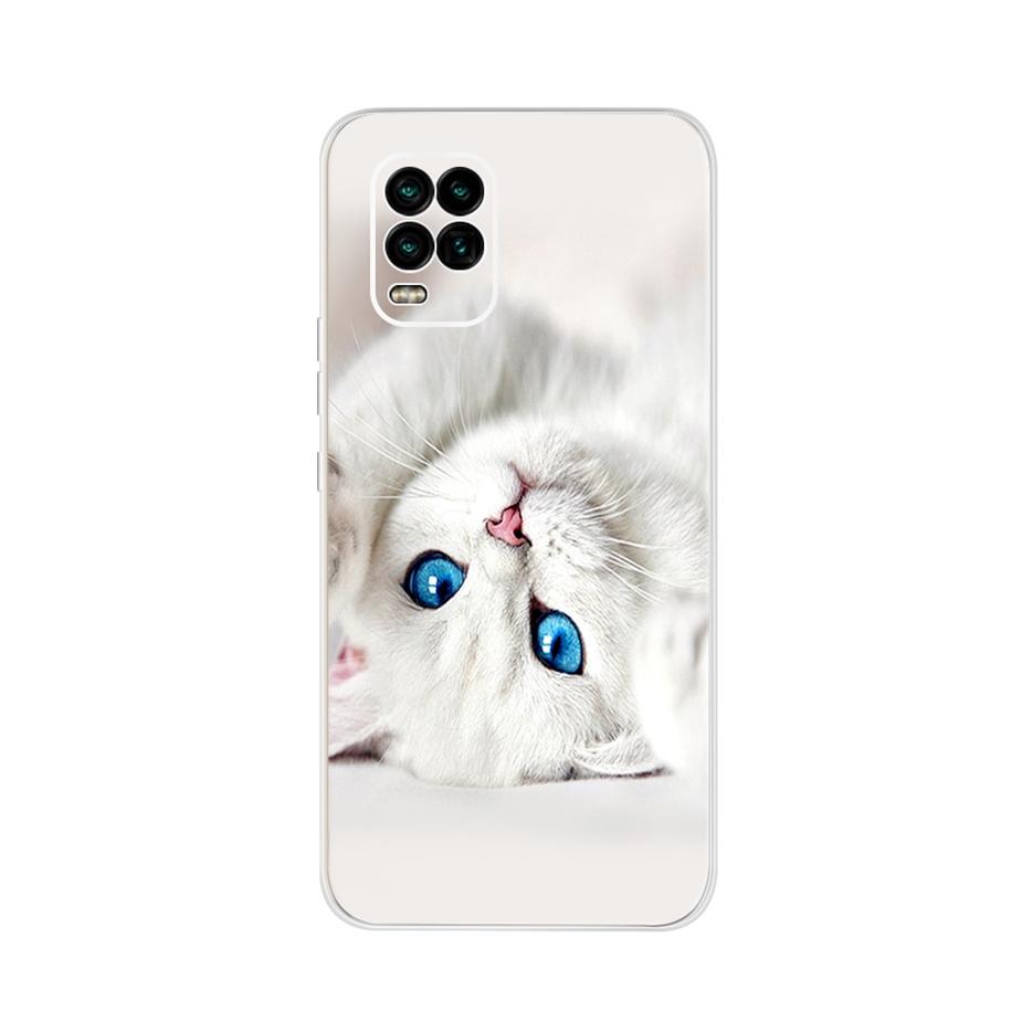 For Xiaomi Mi 10 Lite 5G Case Cute Cat Butterfly Soft Silicone Phone Cases For Xiaomi Mi 10 Lite 10Lite Back Cover Fundas Bumper