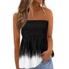Tube-Tops für Damen, süßes, sexy, schulterfreies, ärmelloses T-Shirt mit Aufdruck