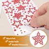 PATIKIL 6-Pack Star Face Gem Stickers Self-Adrenaline Hair Gem Stickers Face Stickers for Women Eye Hair Body Festival Makeup Rave Accessories AB