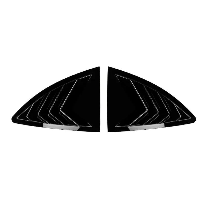 

For Toyota GT86 Subaru BRZ Scion FR-S 2013 2014 2015 2016 2017 2018- Rear Window Louver Shutter Trim,Triangle Privacy Cover Glossy Black