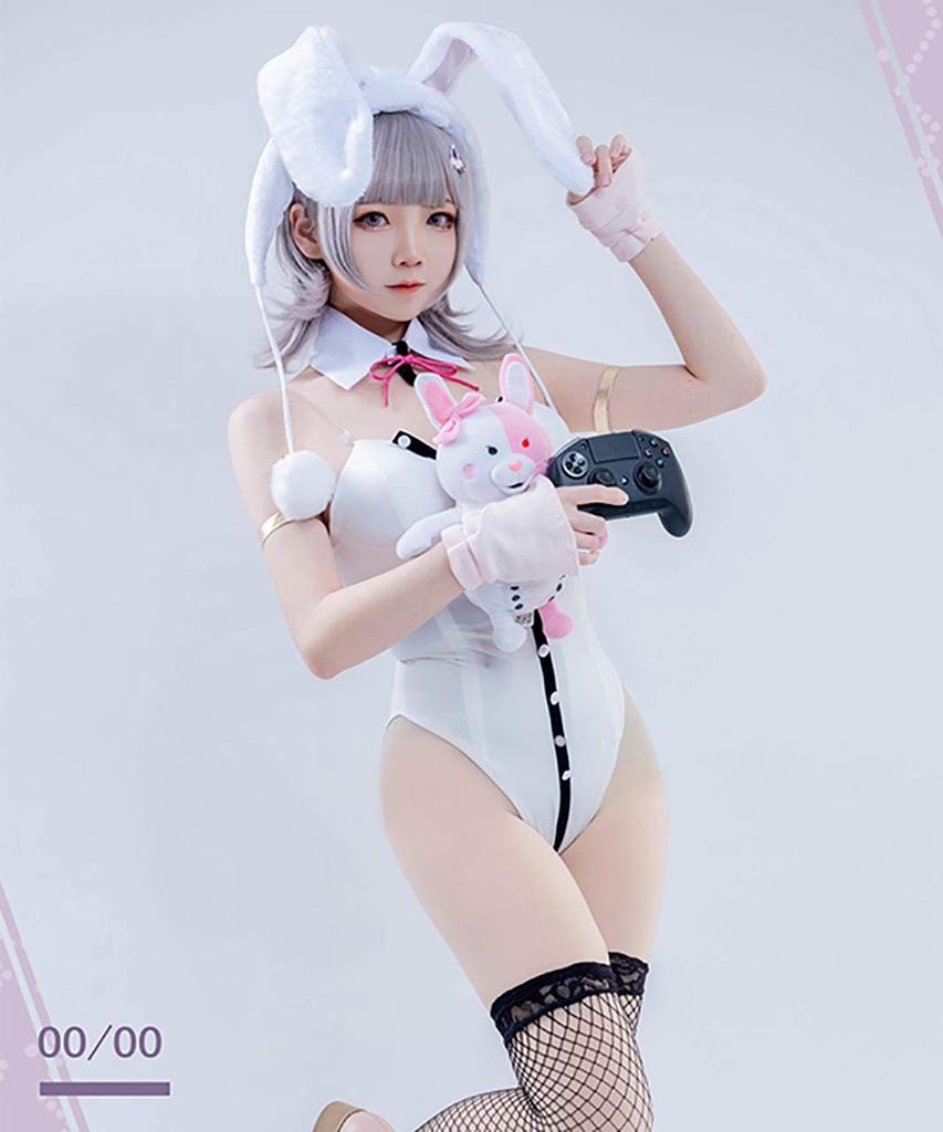 [Milky Time] Super Danganronpa 2 Nanami Chiaki Cosplay Bunny Girl White Nanami Chiaki