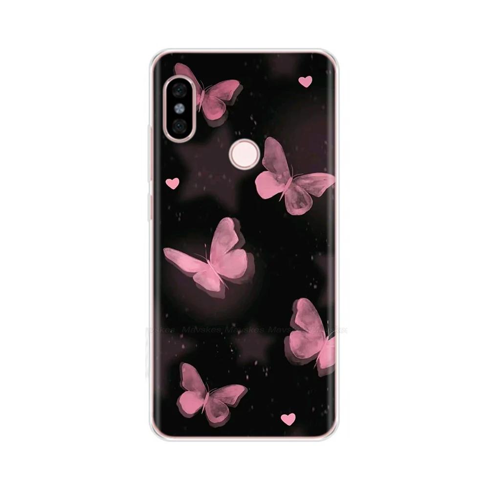 For Redmi Note 5 Note5 Pro Protective Shell Soft Silicone Phone Case Cartoon Painted Back Cover For Redmi Note 5 6 Pro Fundas