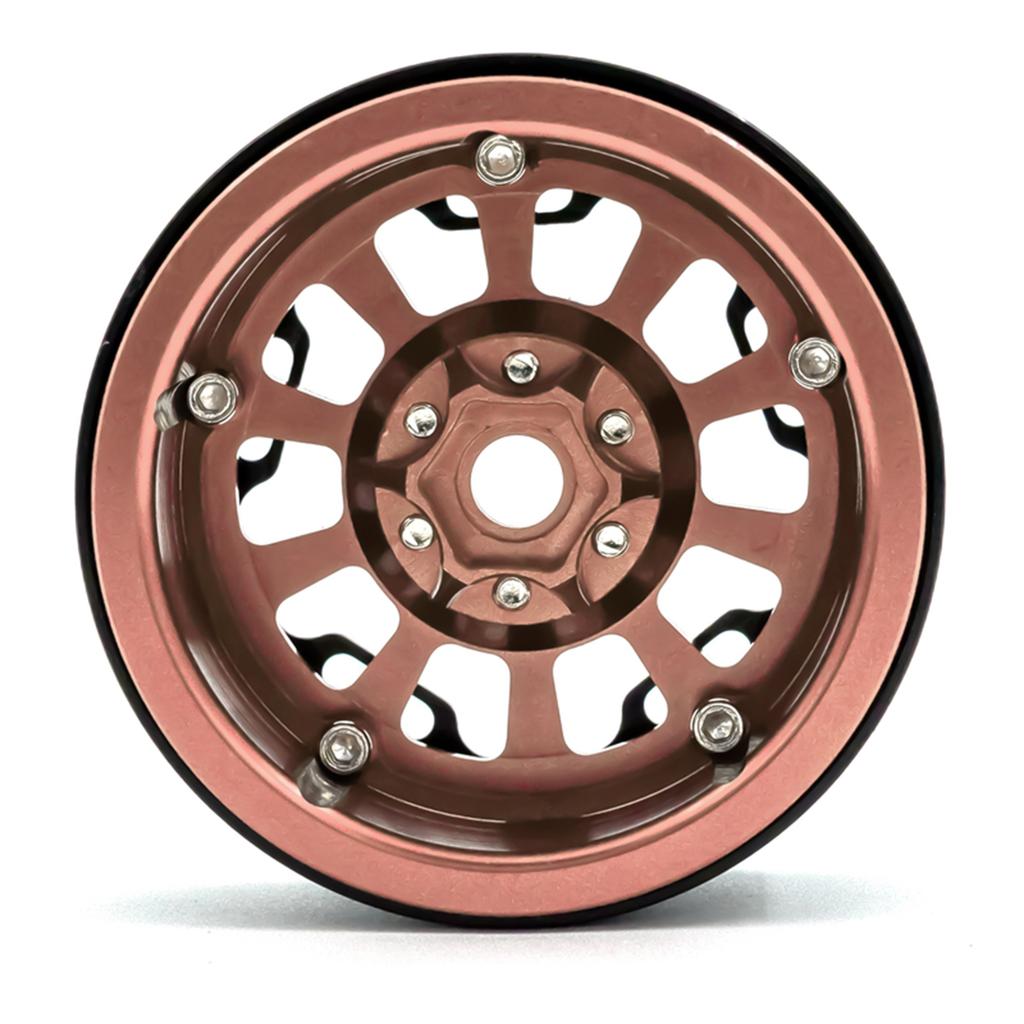 Aluminum Alloy Wheel   Beadlock 2.2in Wheel  S Hub 4pcs Replacement for 1Celsius10 1Celsius8   90046 90047 RR10 RC Car