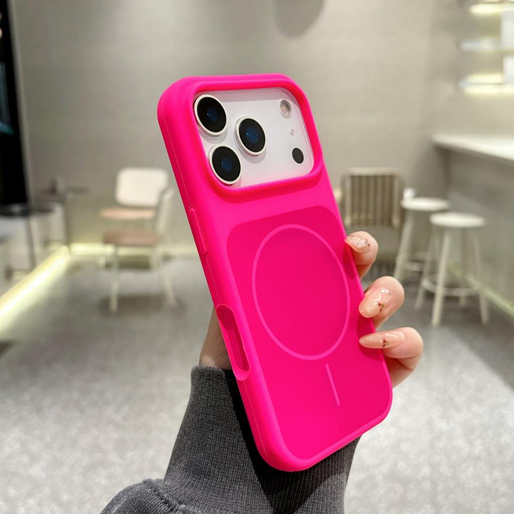 Luxury Hit Color Liquid Silicone Soft Phone Case For iPhone 17 Air 16 15 14 13 Pro Max Plus For MagSafe Charge Magnetic Cover