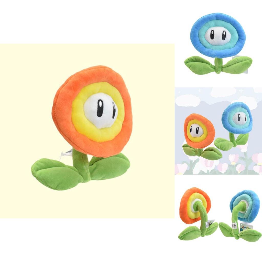 New Mario Plush Orange Flame Blue Ice Sunflower Soft Toy 18cm