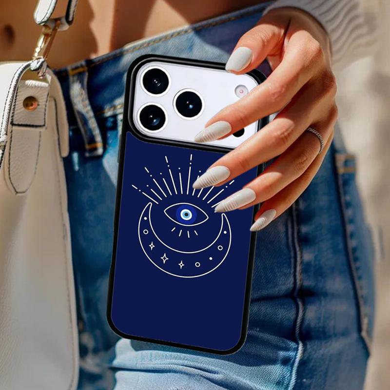 Evil Eye print Phone Case For iPhone 17 Air 14 15 13 12 Max Cover For Apple 14 15 16 16e 11 Pro Max Plus