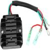 Voltage Regulator Rectifier Fit for Yamaha Outboard 1990-2006 4 Stroke 9.9 15HP Regulator Rectifier 6G8-81960-A1, Black