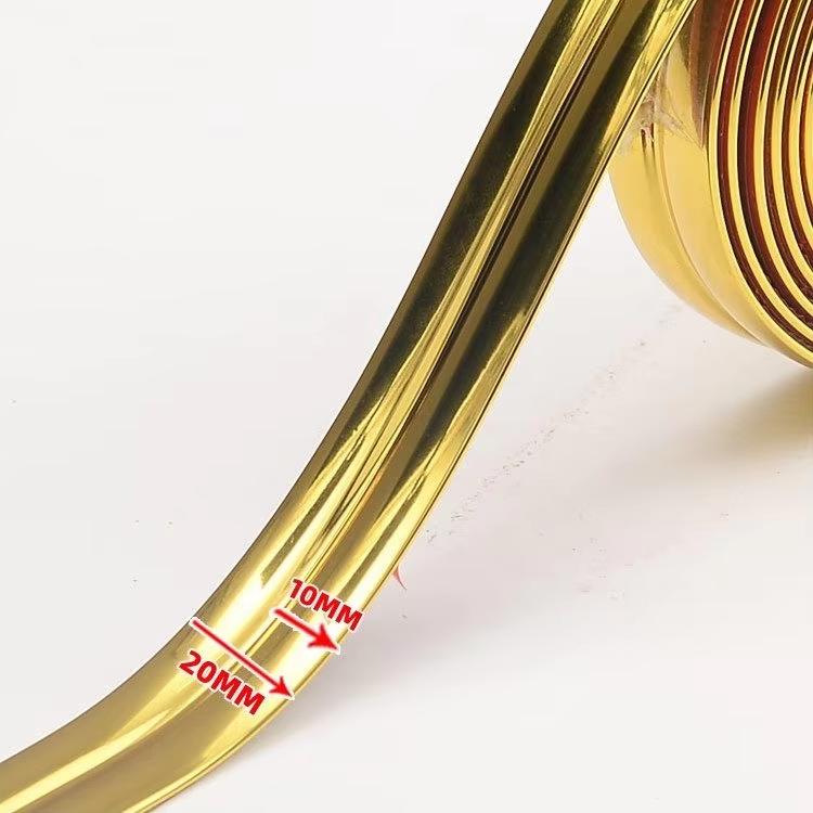 1M Self-Adhesive Wall Corner Decor Strip Waterproof Anti-collision Wall Sticker Internal External Corner Decor Strip Home Decor