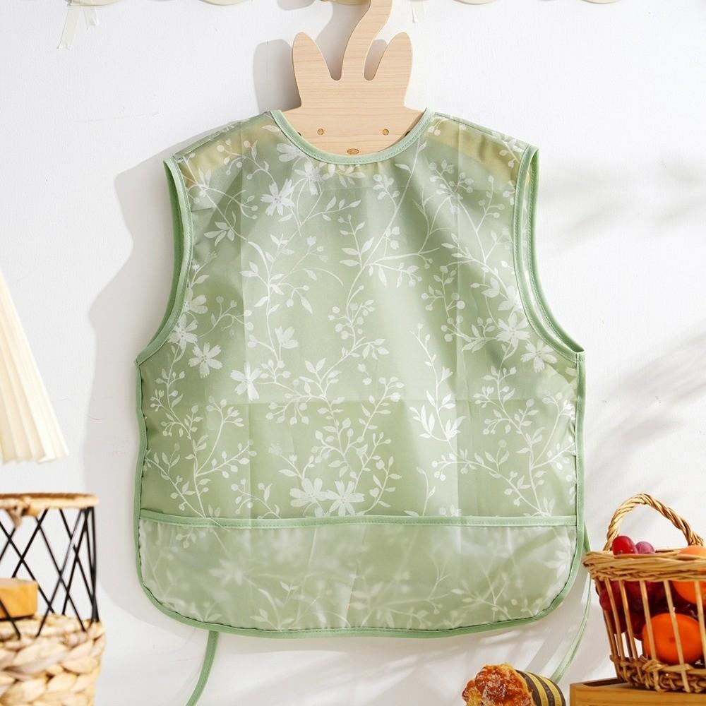 Waterproof Toddler Eating Apron Sleeveless Design Kids Smock Bib Baby Feeding Bib For Infant Girls