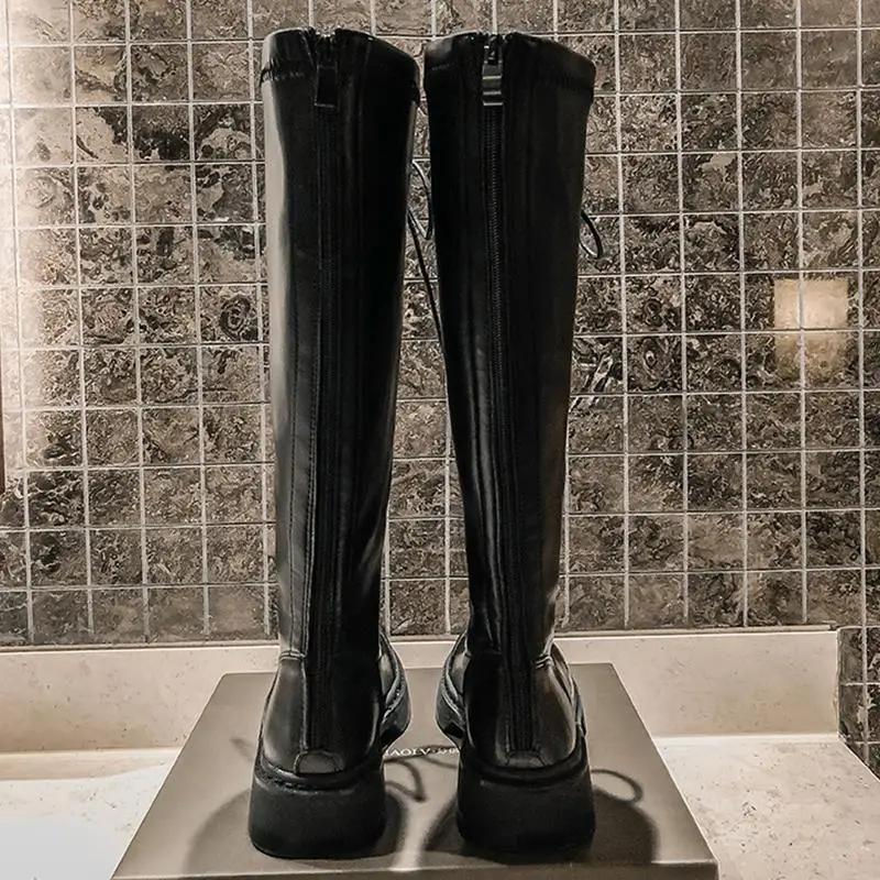 Long Boots For Women  Autumn New Knight Boots Look Slim  British Style Not Over The Knee Long Boots