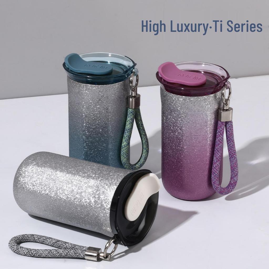 Titanium Plated 316 Stainless Steel Insulated Cup - Portable Pocket Gift Cup for Men and Women