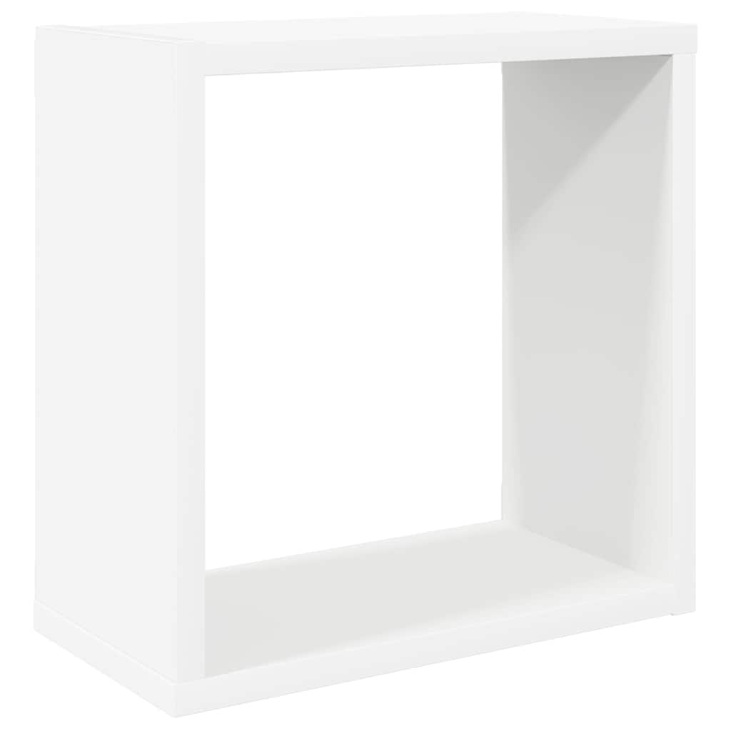 Vidaxl Półki Ścienne Kostki, 6 Szt., Białe, 30X15X30 Cm