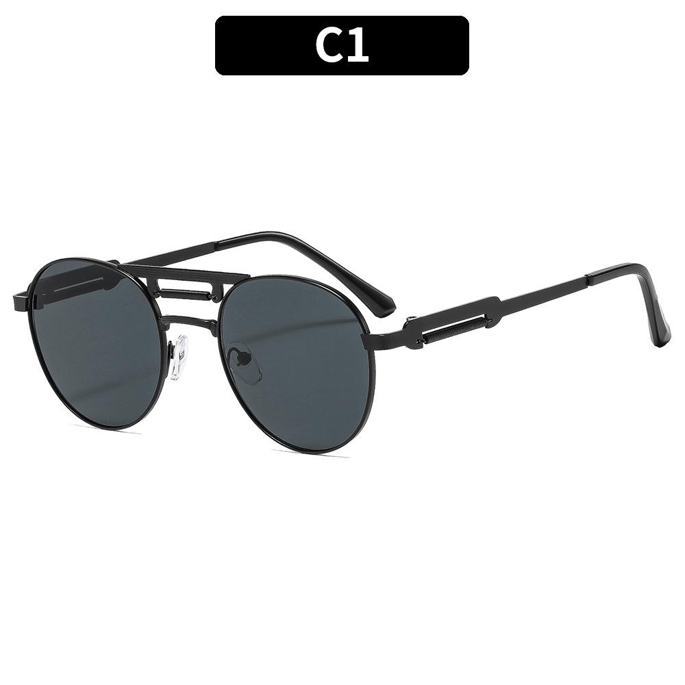 Women s sunglasses - unisex retro double bridge metal sunglasses