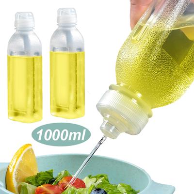 Garrafas de Molho de Apertar 1000ML Garrafa Gritante de Controle de Óleo Resistência a Altas Temperaturas Óleo de Soja Frasco Multifuncional para Molho