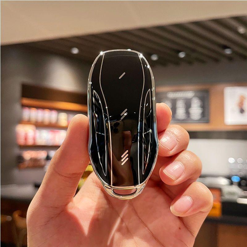 Tpu Car Key Case For Saic Im Zhiji Ls7 L7 Pro Ls6 L6 Ls9 Max Accessories Keychain Remote Cover Shell Ring Holder Fob Housing