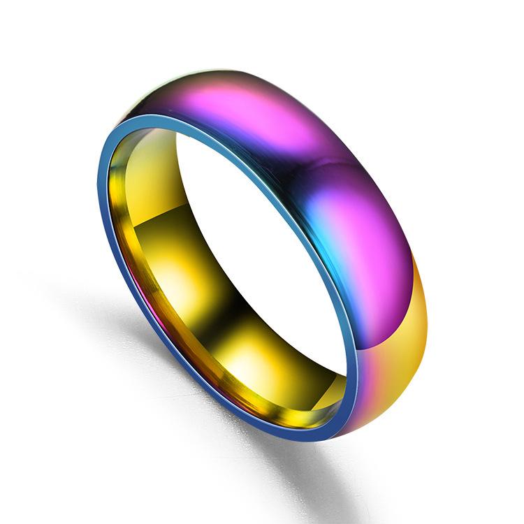 Stylish Simple Stainless Steel Ring: Popular Smooth Design for Couples - Trendy European & American Jewelry
