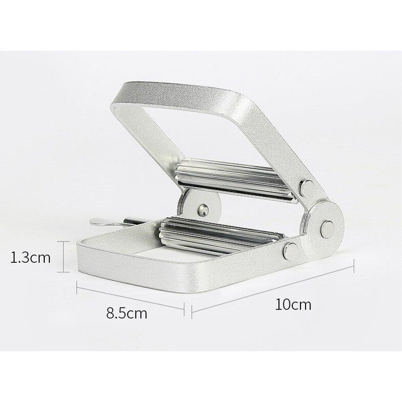 

Toothpaste Squeezing Tool Small Sample Squeezer Manual Metal Paste Dispenser Hair Dye Paste Pigment Toothpaste Clip Stainless Steel Aluminum Paste Extruder