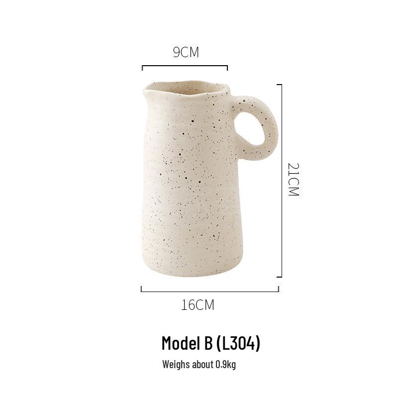 Coarse Pottery Earthenware Vase Set for Home & Hotel Decor