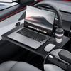 YZ For Tesla Model Y YL 3 Highland Juniper Standard 2-in-1 Foldable Car Steering Wheel Table Desk Board Tray&Car Seat Gap Filler Organizer Lapto