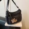 Vintage Denim Bag Crossbody Bag Women's Large Capacity Multi-Pocket Lightweight Shoulder Bag