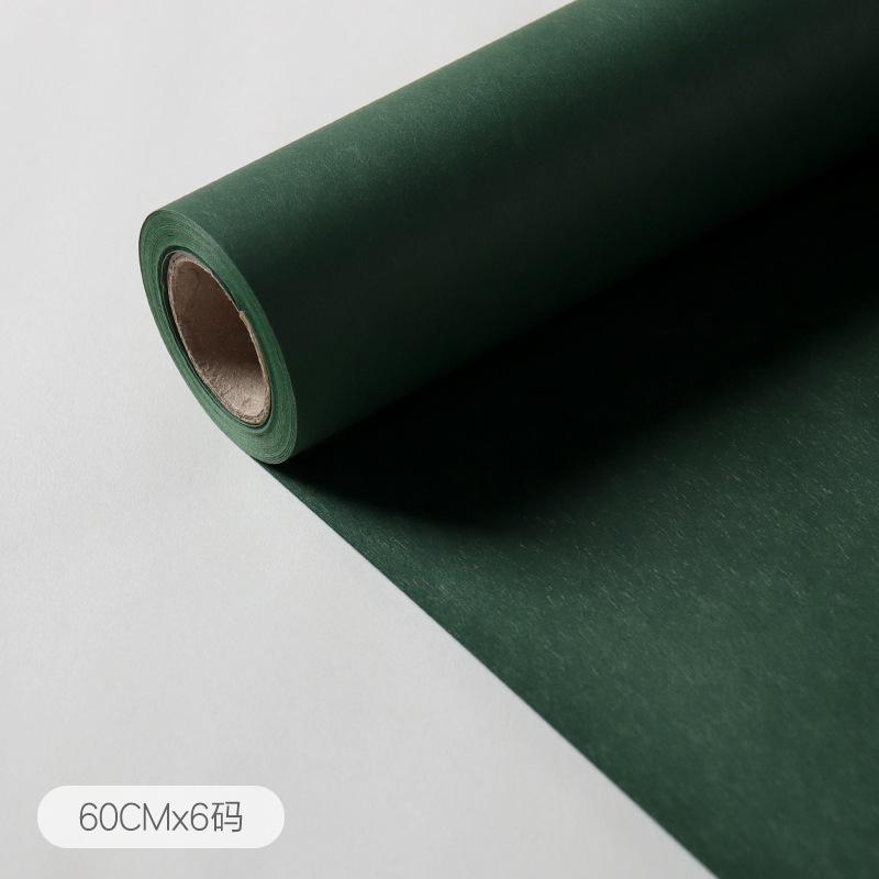 60cmx6yards/1rotolo Carta da Imballaggio Monocolore ad Alta Texture Pellicola Opaca Carta da Regalo per Bouquet di Fiori Bobina Carta da Imballaggio Fai da Te
