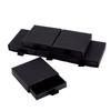 6pcs Cardboard Paper Jewelry Set Drawer Boxes with Sponge Inside Gift Package Supplies Rectangle Black 7x6.9x1.7cm