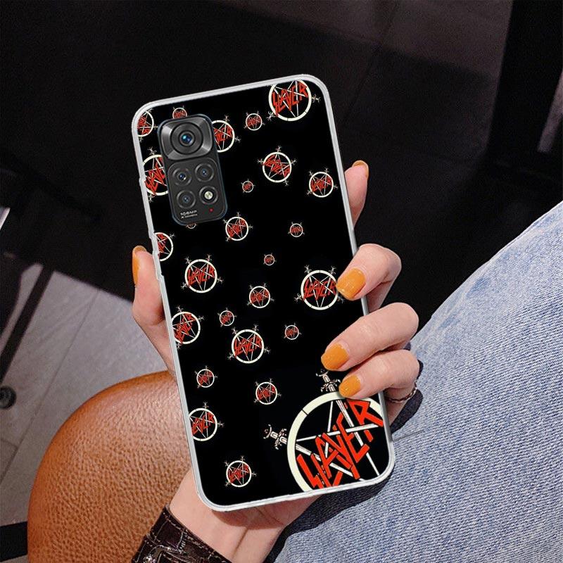 

Slayer Heavy Metal Rock Band Phone Case For Xiaomi Redmi Note 15 14 13 12S 12 11 Pro Plus 14S 11S 11E 10 10S 11T 5G Personalized Redmi Note 10 4G